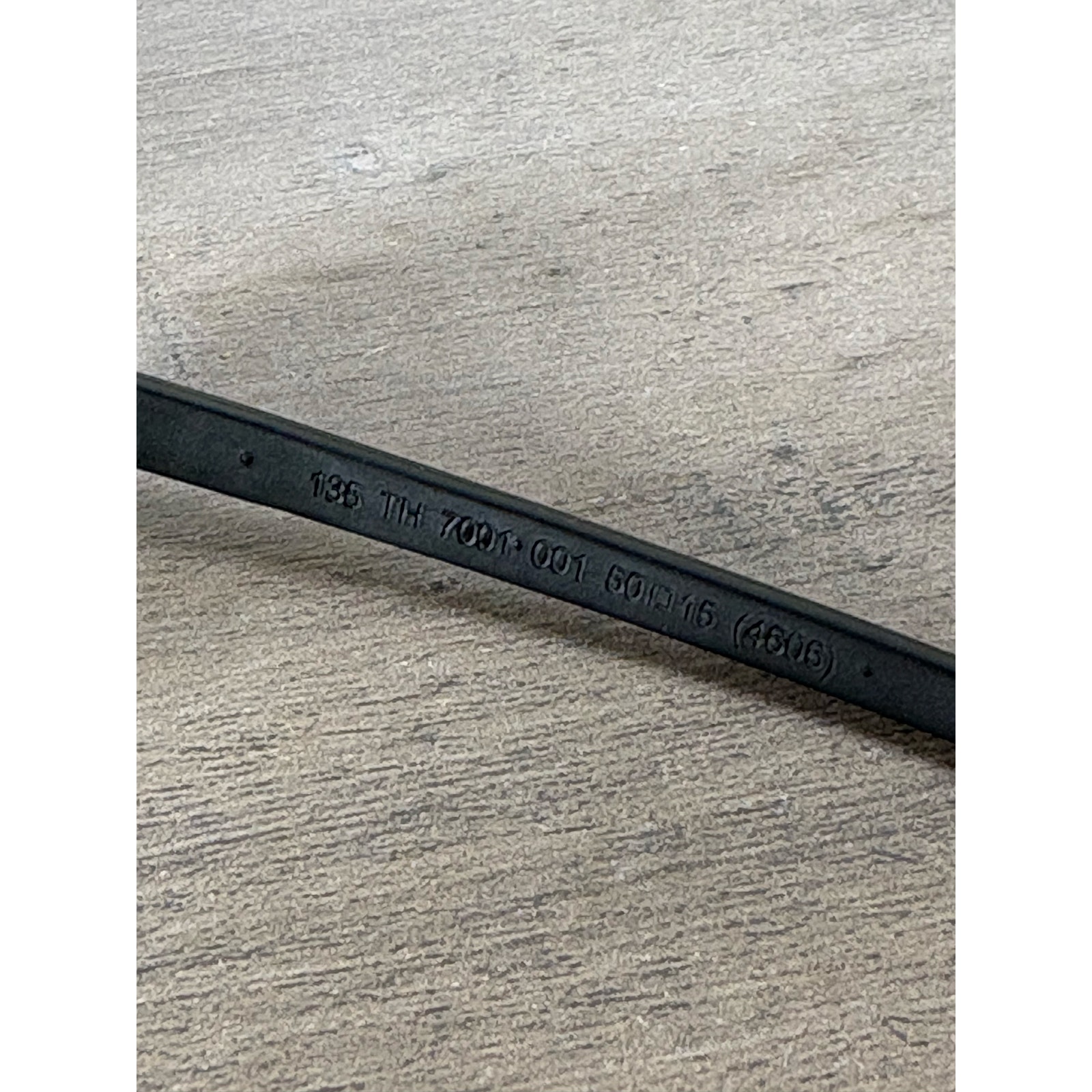 Tag Heuer 4606 136 Th 7001 001 50 15 Men's Eyeglasses Black Vintage Euc — image 6 of 6